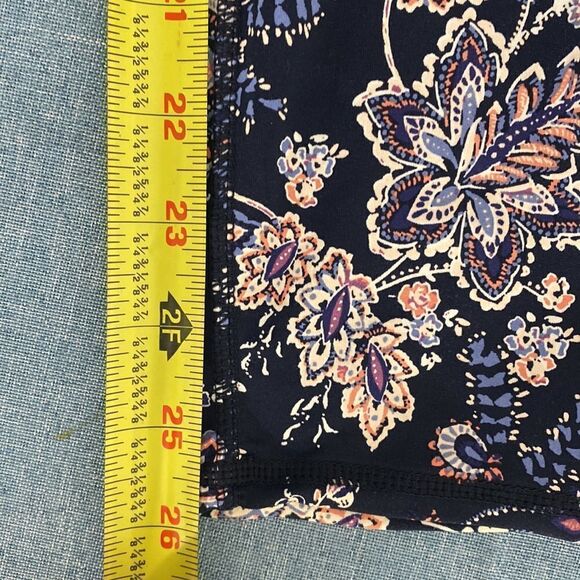 J. Jill Fit Performance Floral Ankle Length Leggings With Pockets size M - Picture 9 of 9